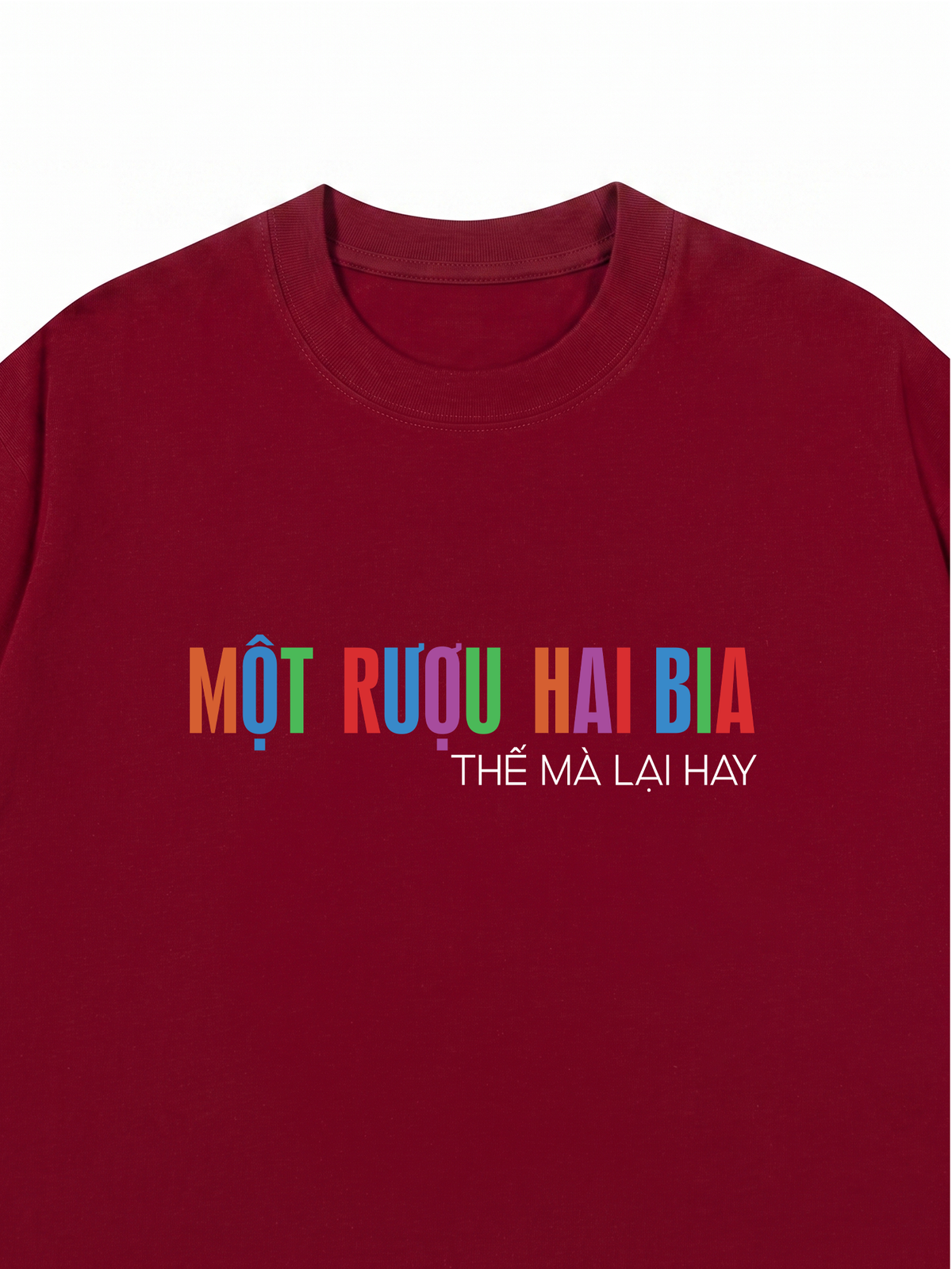 Áo Thun Relaxed Fit Một Rượu Hai Bia