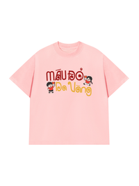 Áo Thun Relaxed Fit Máu Đỏ Da Vàng