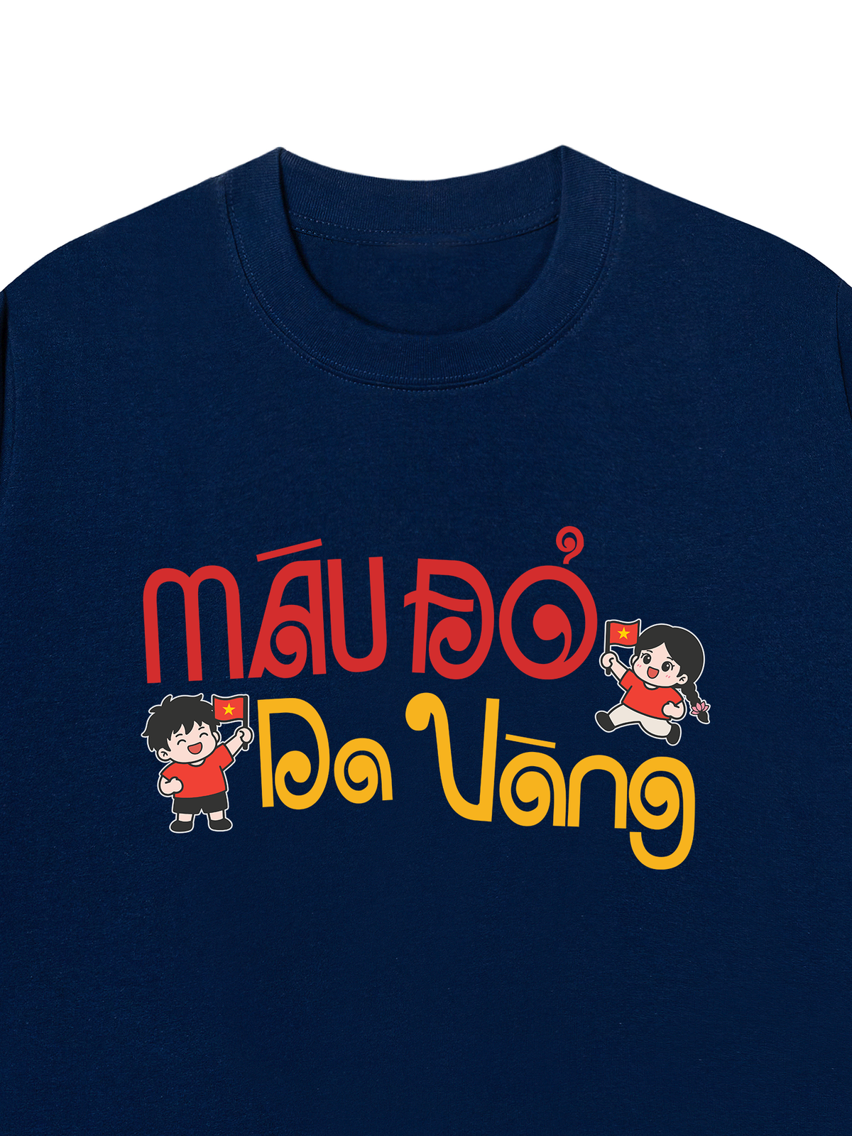 Áo Thun Relaxed Fit Máu Đỏ Da Vàng