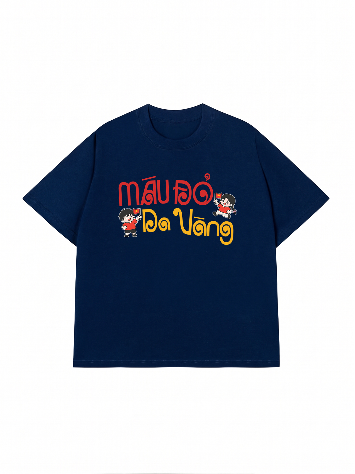 Áo Thun Relaxed Fit Máu Đỏ Da Vàng