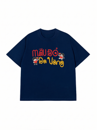Áo Thun Relaxed Fit Máu Đỏ Da Vàng