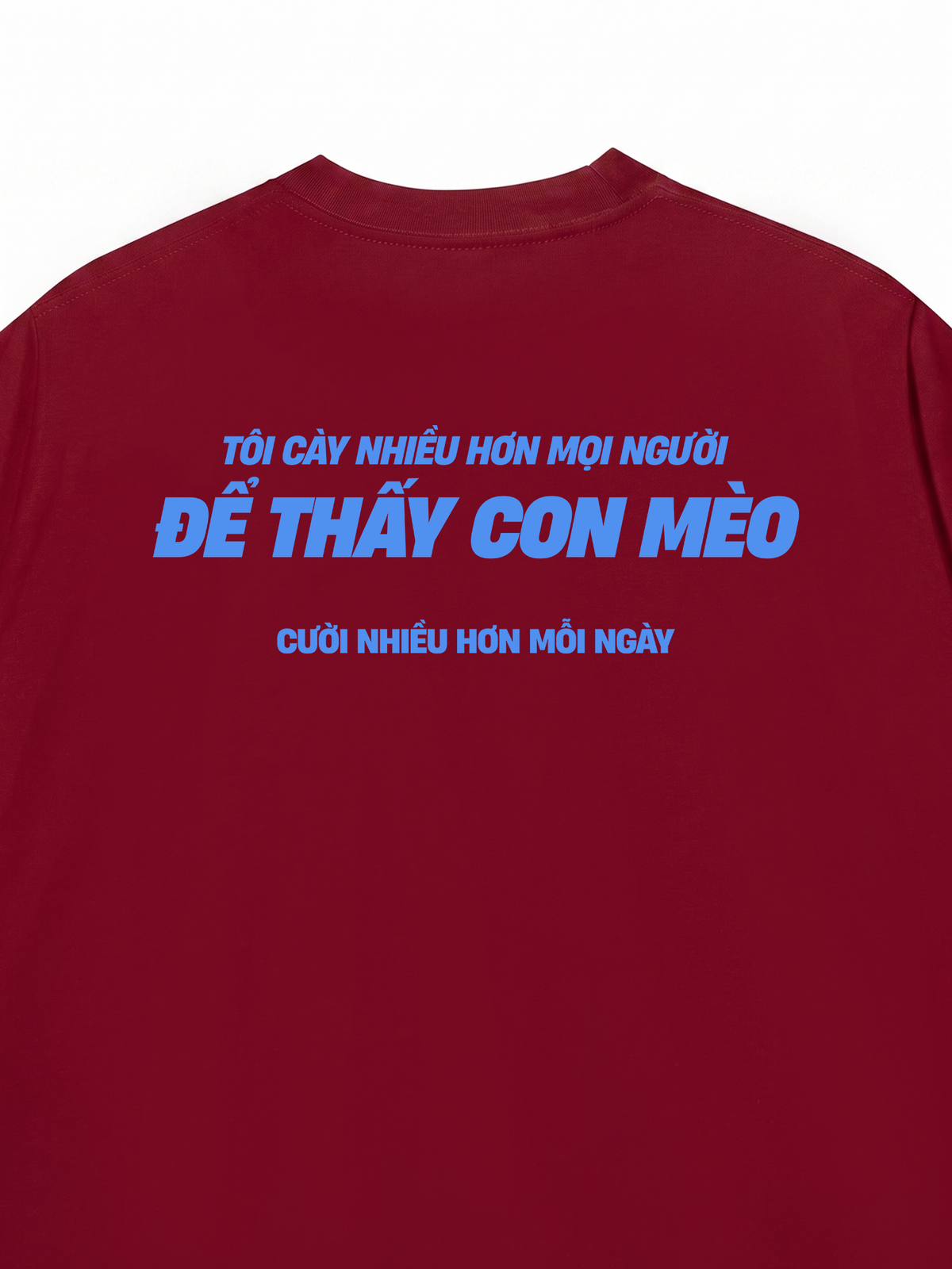 Áo Thun Relaxed Fit Mèo Cười Nhiều Hơn