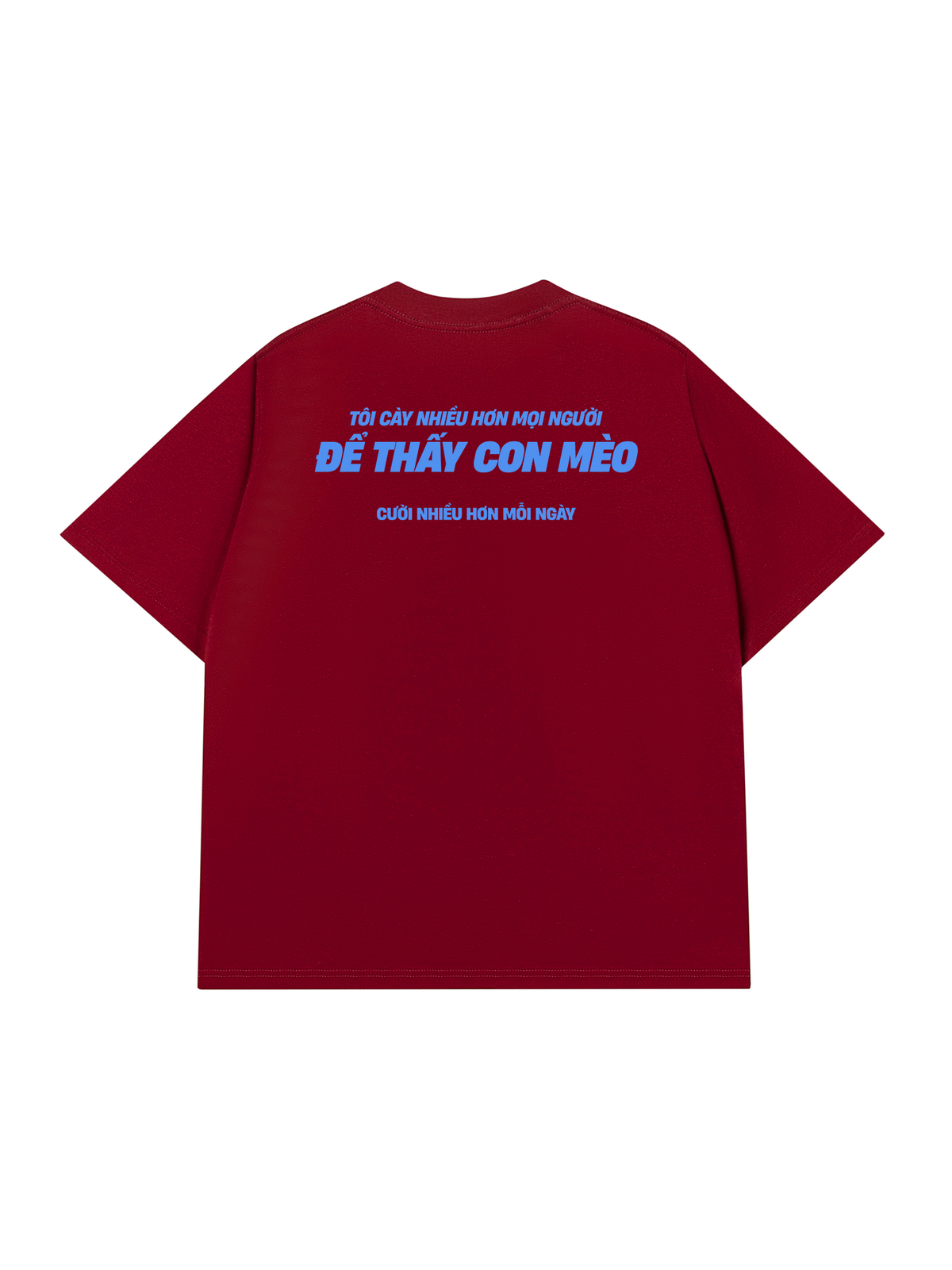 Áo Thun Relaxed Fit Mèo Cười Nhiều Hơn