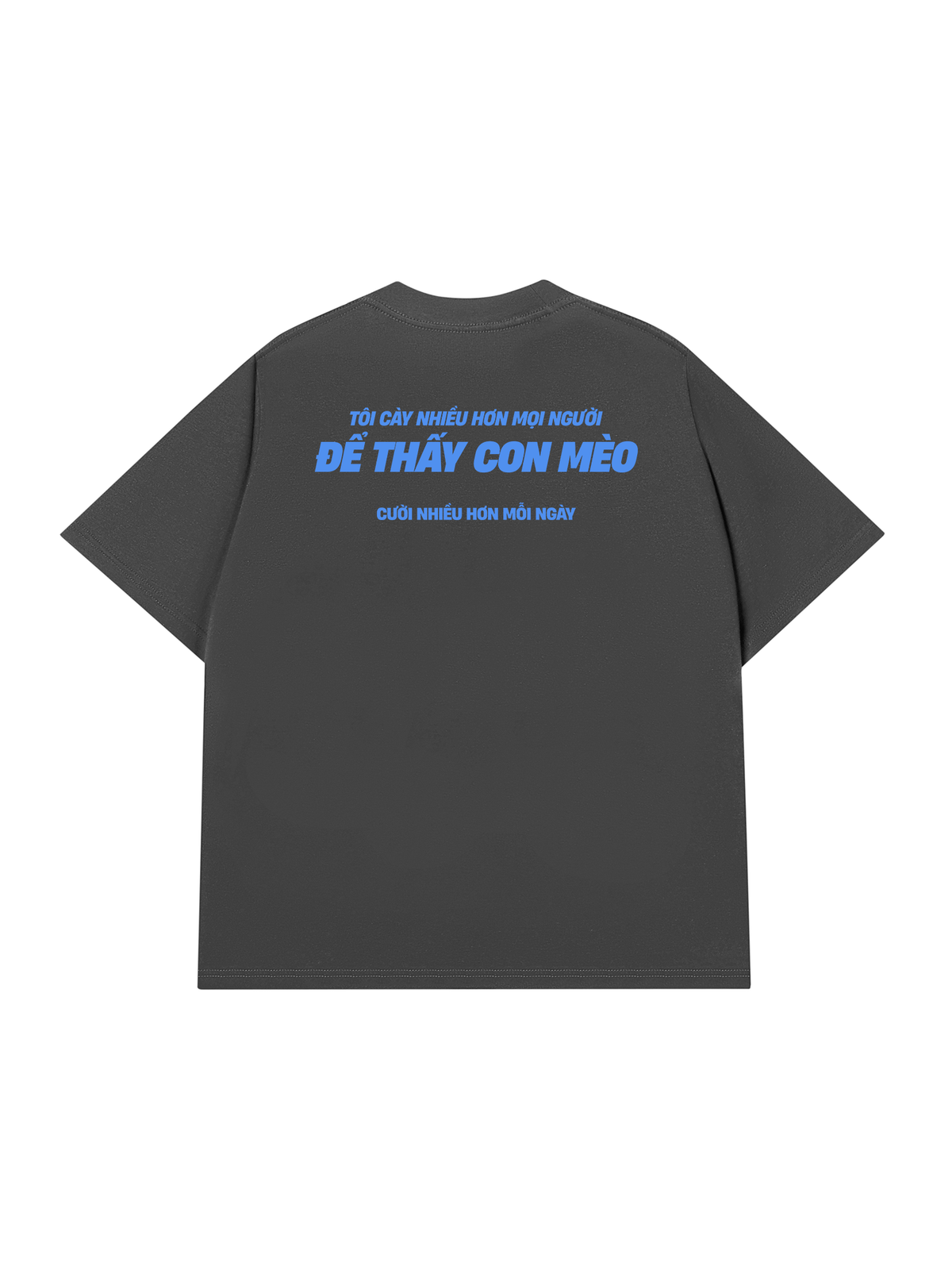 Áo Thun Relaxed Fit Mèo Cười Nhiều Hơn