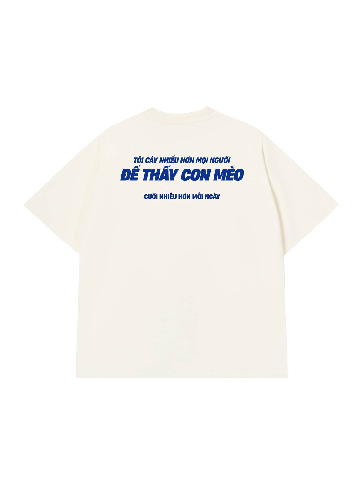 Áo Thun Relaxed Fit Mèo Cười Nhiều Hơn