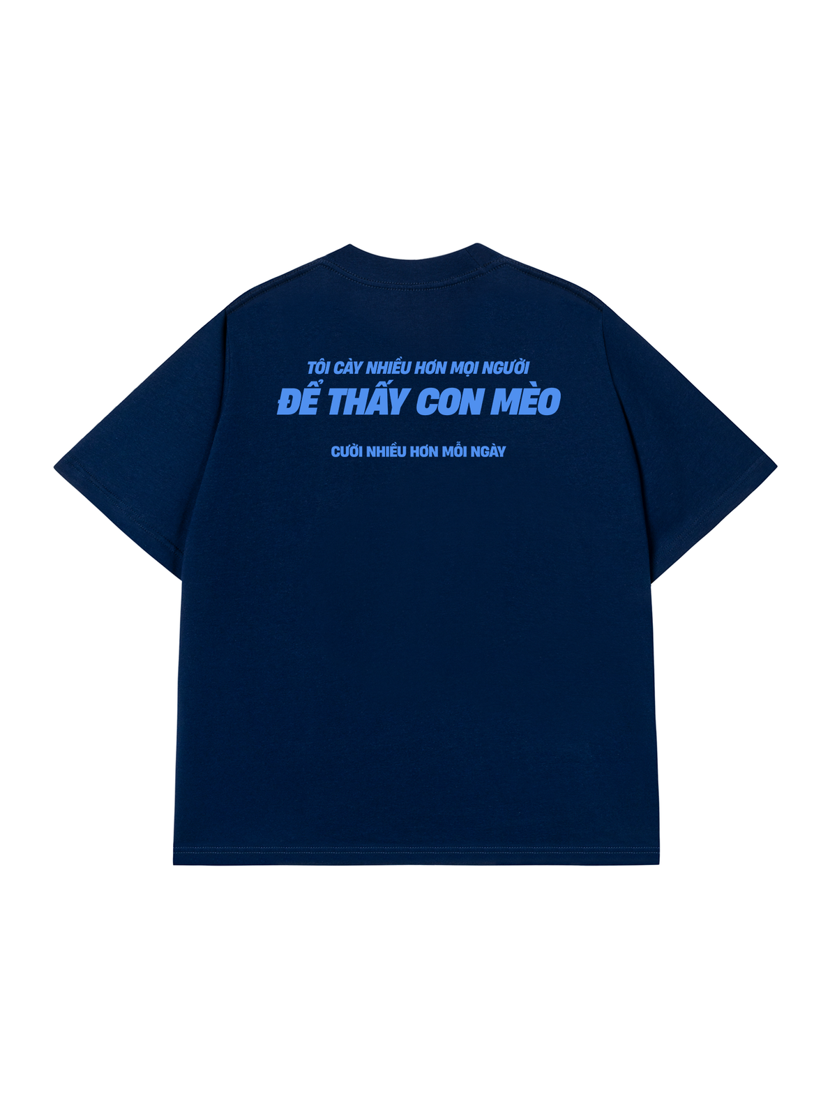 Áo Thun Relaxed Fit Mèo Cười Nhiều Hơn