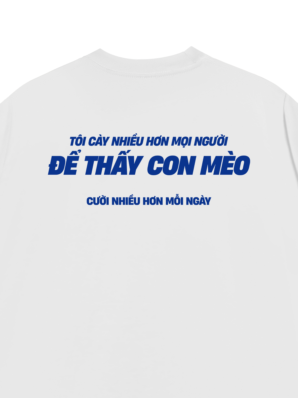 Áo Thun Relaxed Fit Mèo Cười Nhiều Hơn