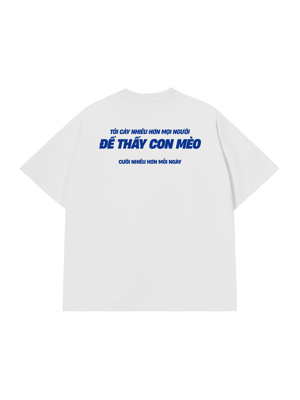 Áo Thun Relaxed Fit Mèo Cười Nhiều Hơn