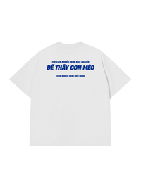 Áo Thun Relaxed Fit Mèo Cười Nhiều Hơn