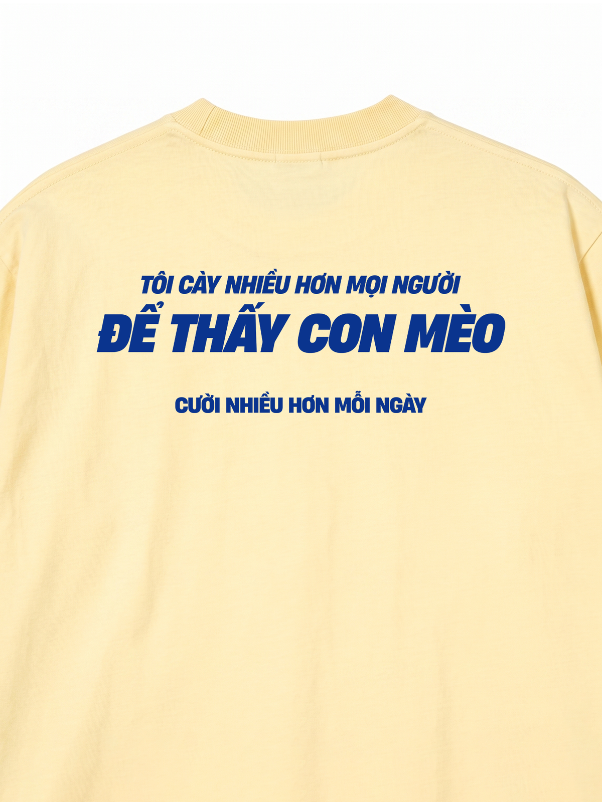 Áo Thun Relaxed Fit Mèo Cười Nhiều Hơn