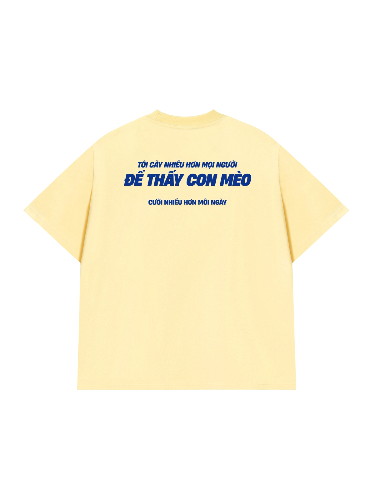 Áo Thun Relaxed Fit Mèo Cười Nhiều Hơn