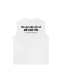 Áo Ba Lỗ Relaxed Fit Chó Tôi Sống Tốt Đẹp Hơn