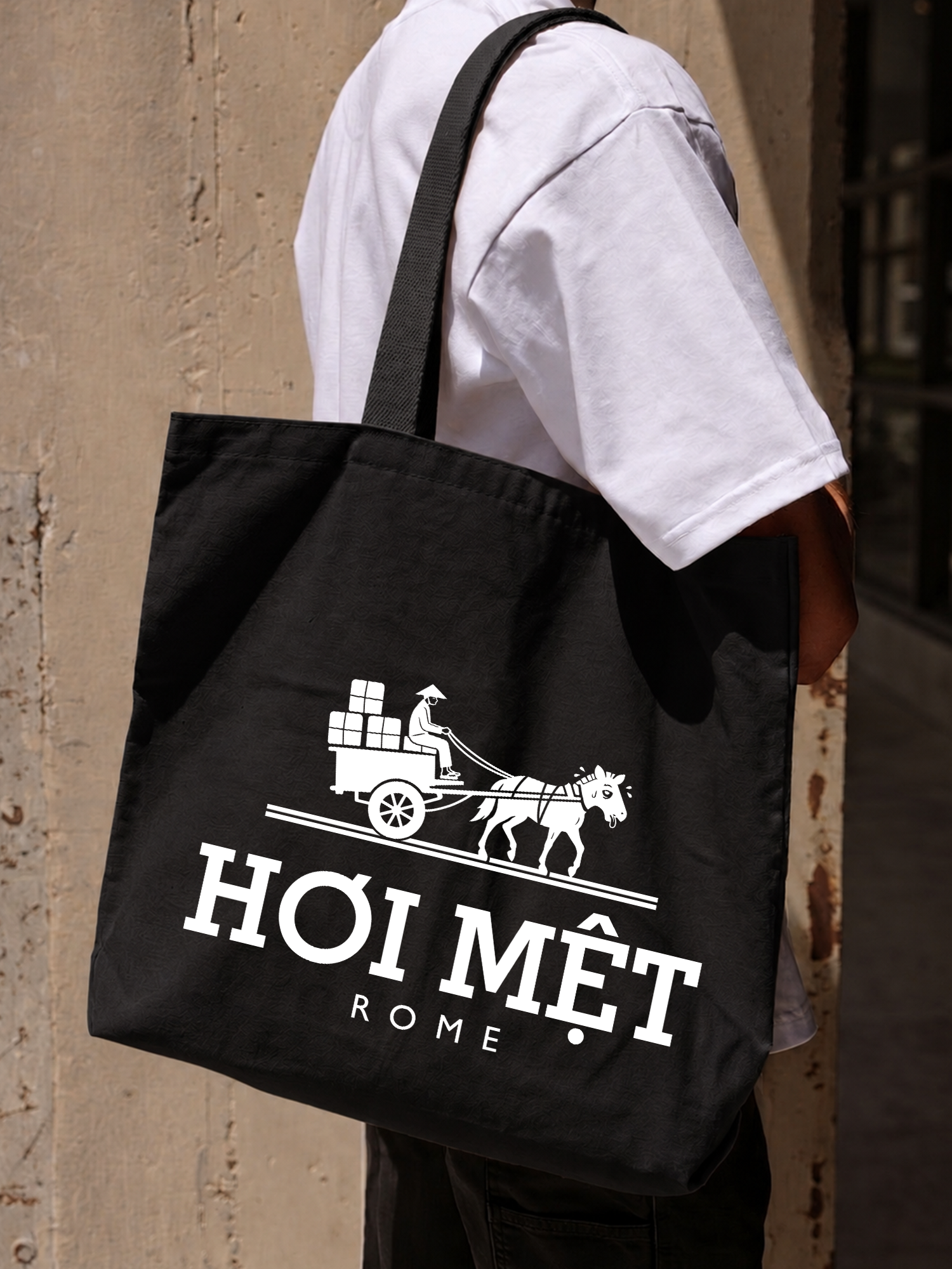 Túi Tote Hơi Mệt Rome