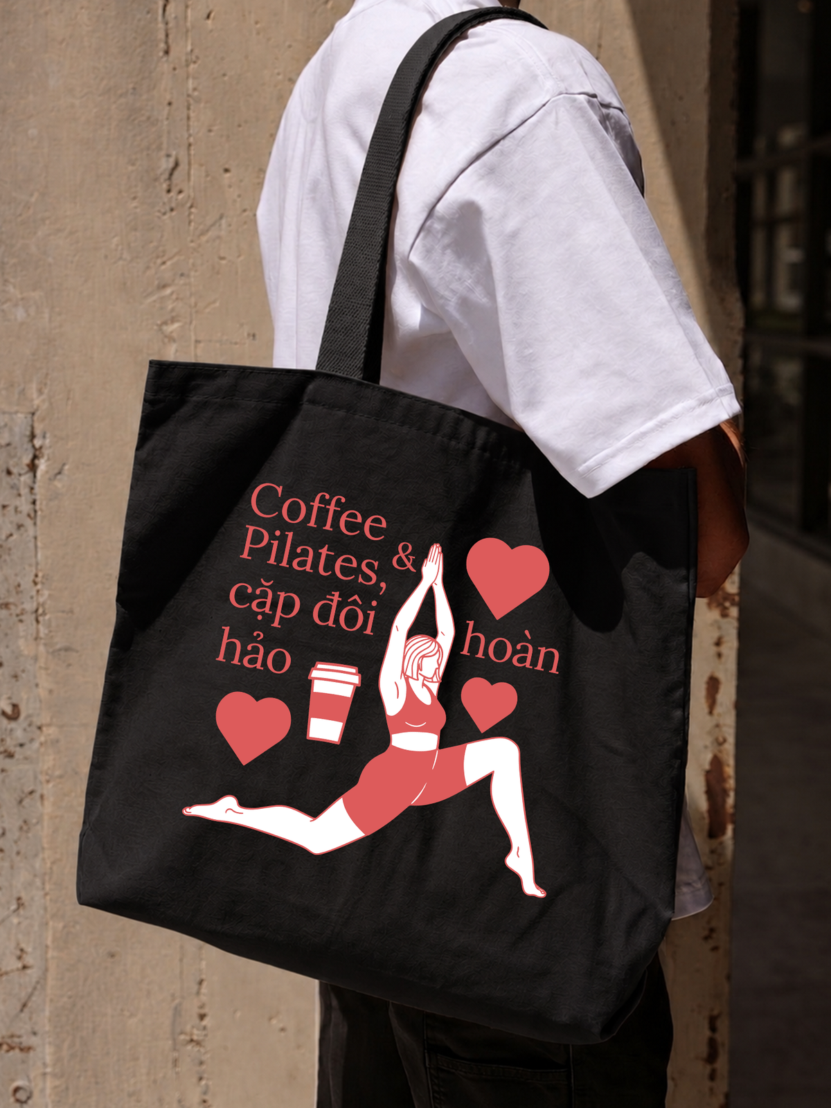 Túi Tote Pilates & Coffee