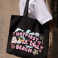 Túi Tote Happiest At The Beach