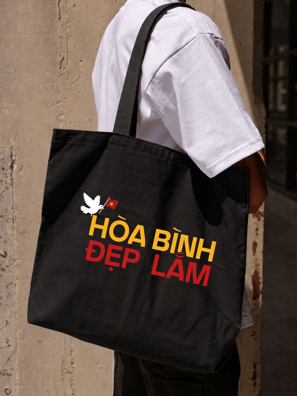 Túi Tote Hòa Bình Đẹp Lắm