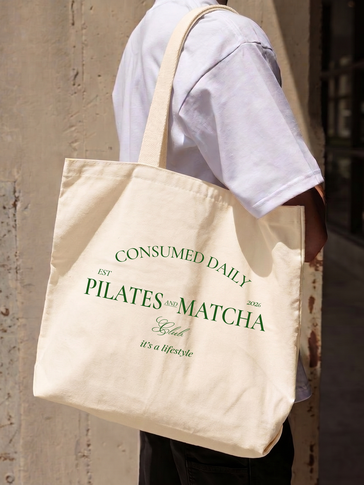 Túi Tote Pilates And Matcha