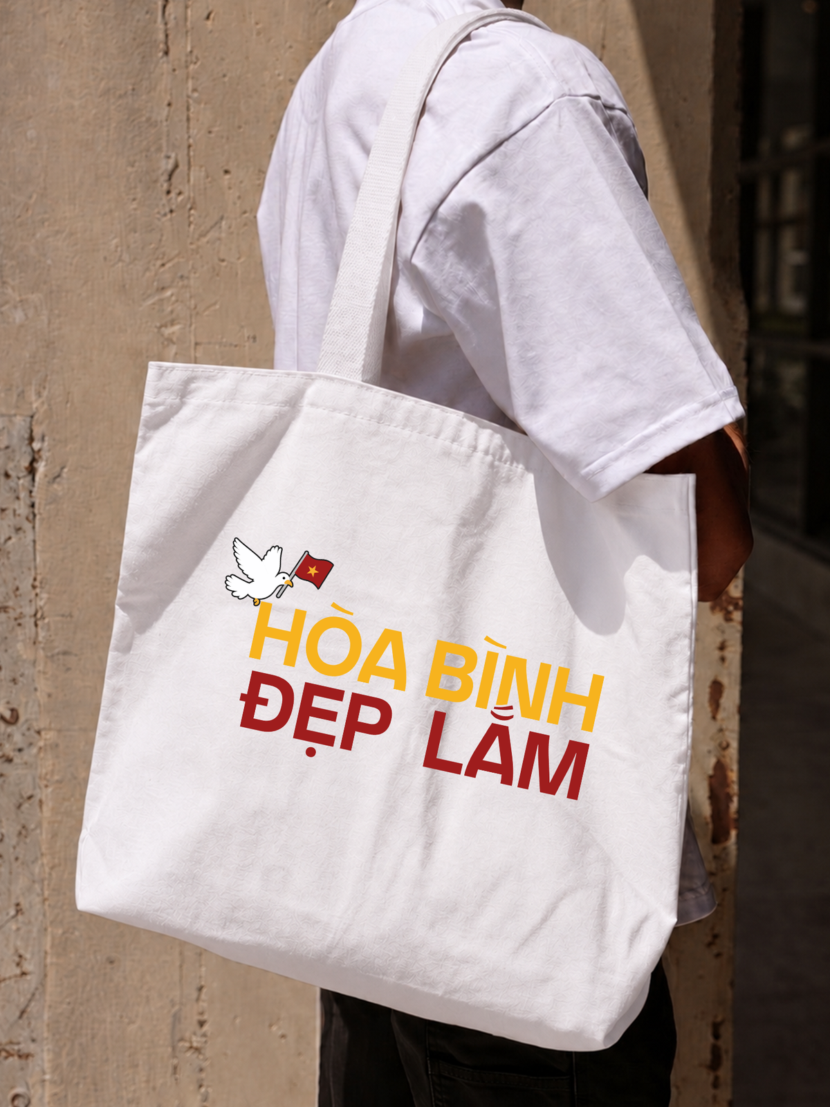 Túi Tote Hòa Bình Đẹp Lắm