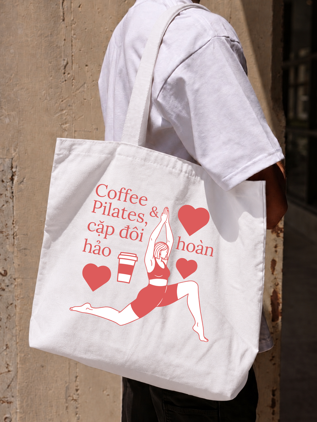 Túi Tote Pilates & Coffee