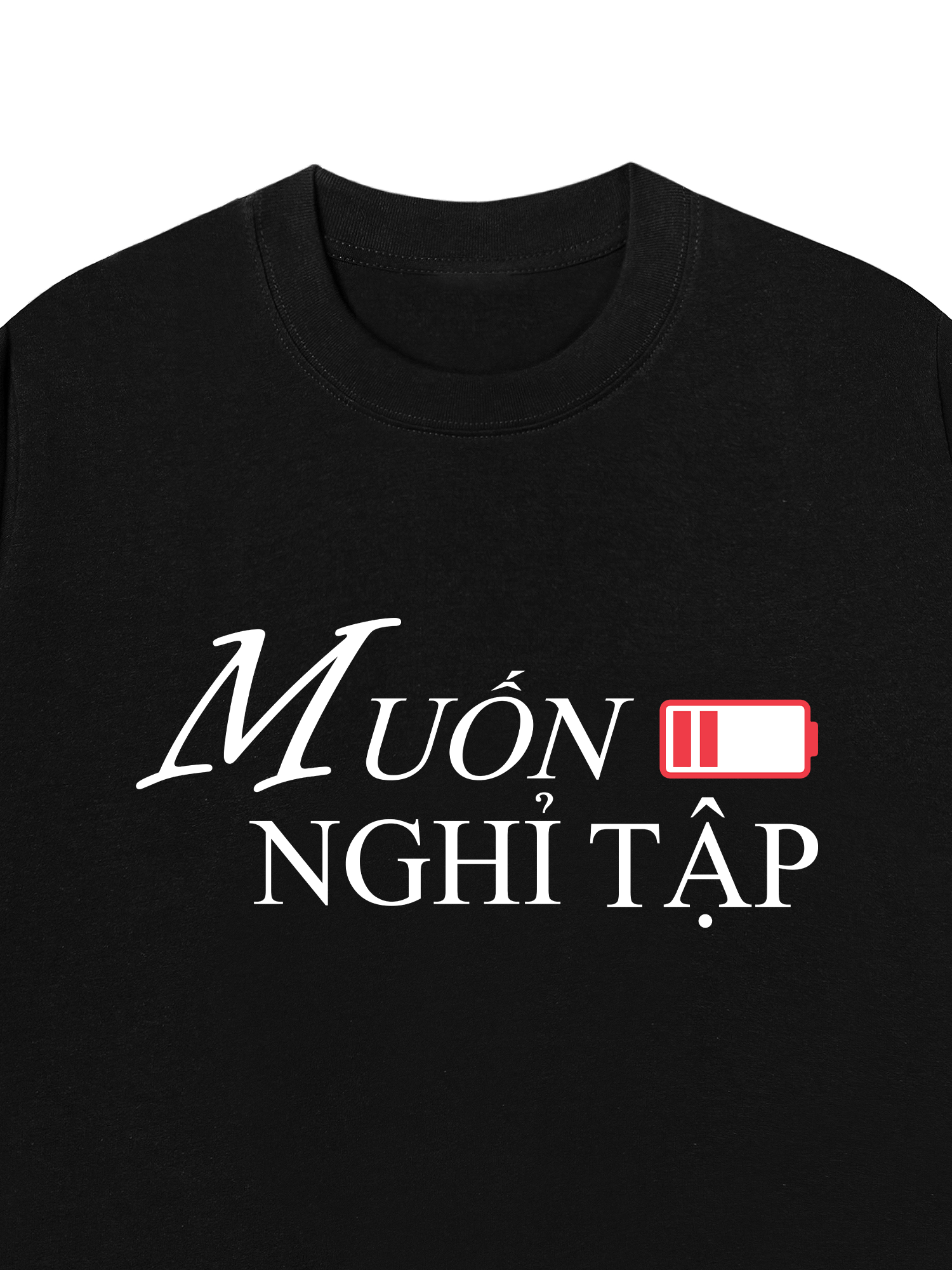 Áo Thun Relaxed Fit Muốn Nghỉ Tập