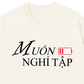Áo Thun Relaxed Fit Muốn Nghỉ Tập