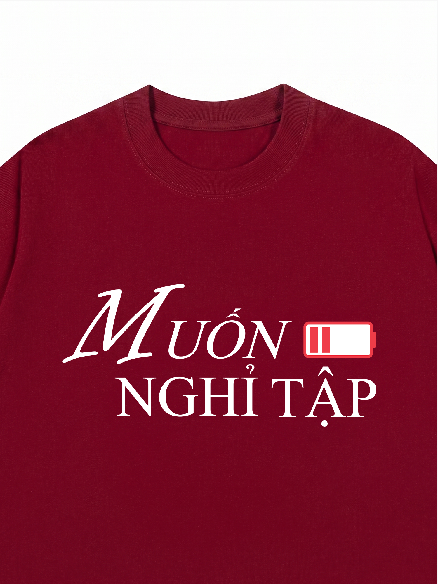 Áo Thun Relaxed Fit Muốn Nghỉ Tập