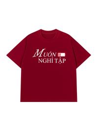 Áo Thun Relaxed Fit Muốn Nghỉ Tập
