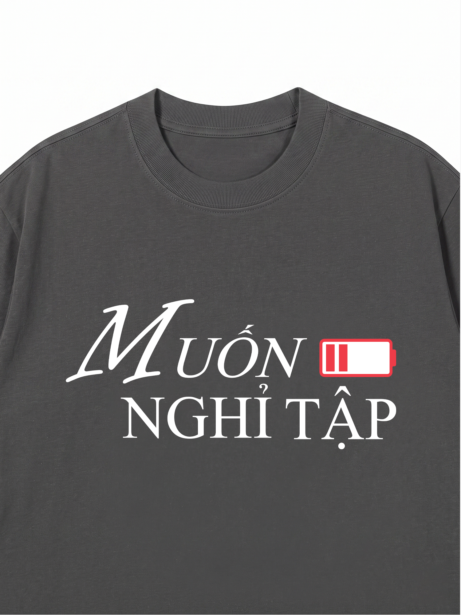 Áo Thun Relaxed Fit Muốn Nghỉ Tập