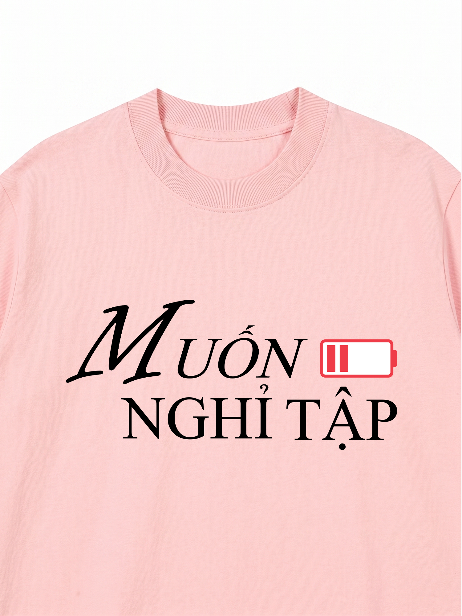 Áo Thun Relaxed Fit Muốn Nghỉ Tập