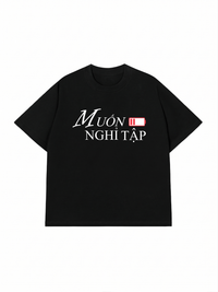 Áo Thun Relaxed Fit Muốn Nghỉ Tập