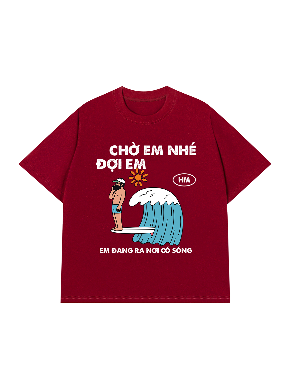Áo Thun Relaxed Fit Nơi Có Sóng