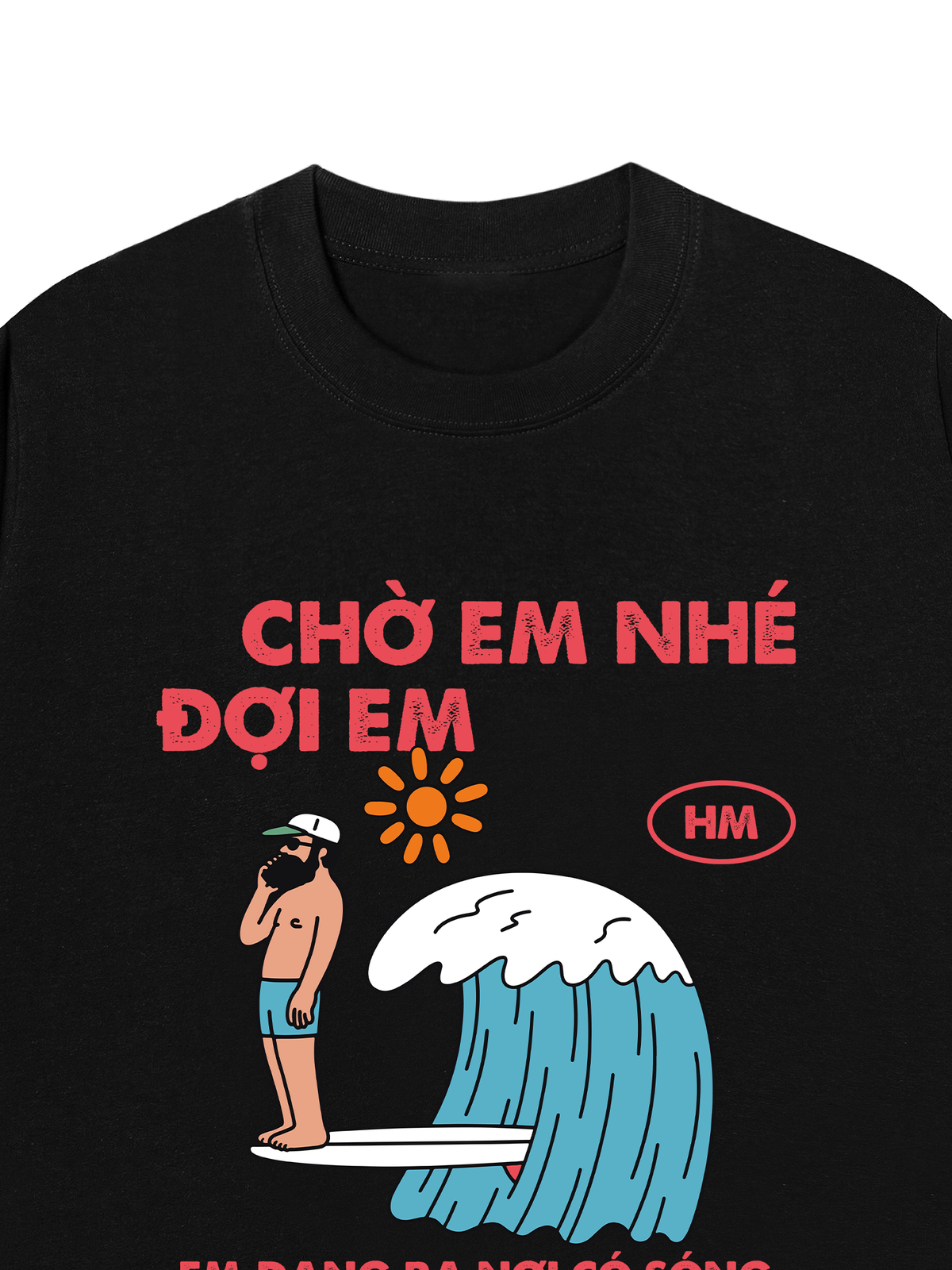 Áo Thun Relaxed Fit Nơi Có Sóng