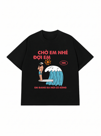Áo Thun Relaxed Fit Nơi Có Sóng