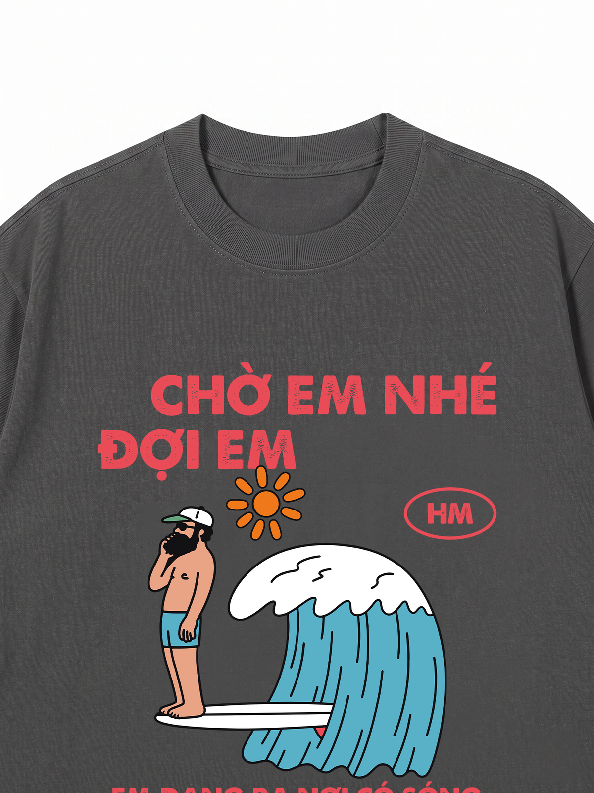 Áo Thun Relaxed Fit Nơi Có Sóng
