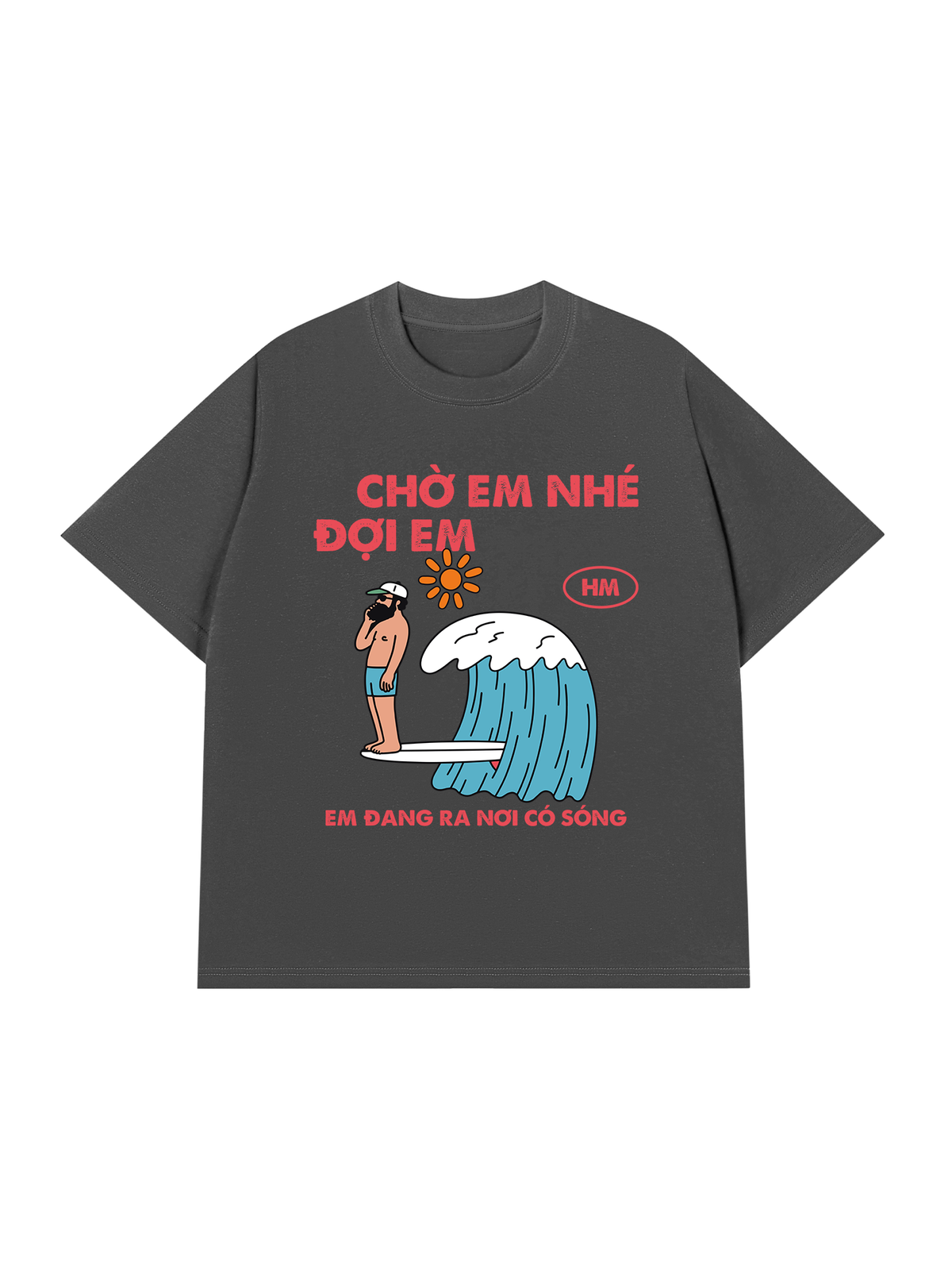 Áo Thun Relaxed Fit Nơi Có Sóng
