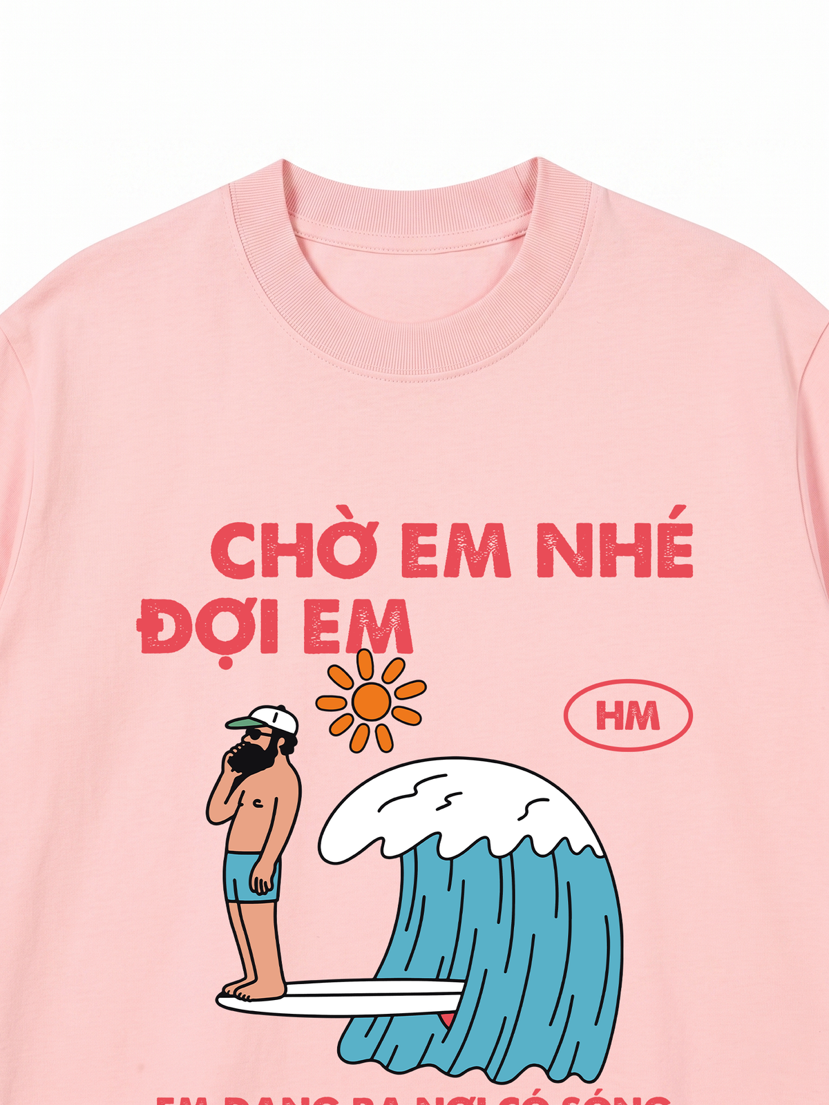 Áo Thun Relaxed Fit Nơi Có Sóng