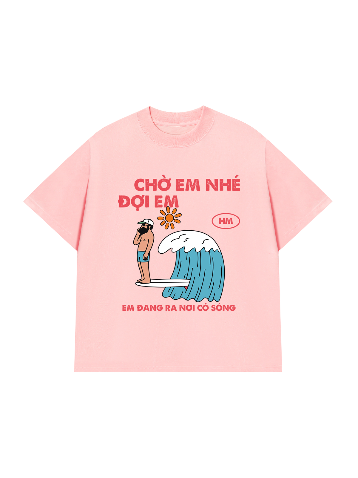 Áo Thun Relaxed Fit Nơi Có Sóng