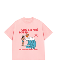 Áo Thun Relaxed Fit Nơi Có Sóng