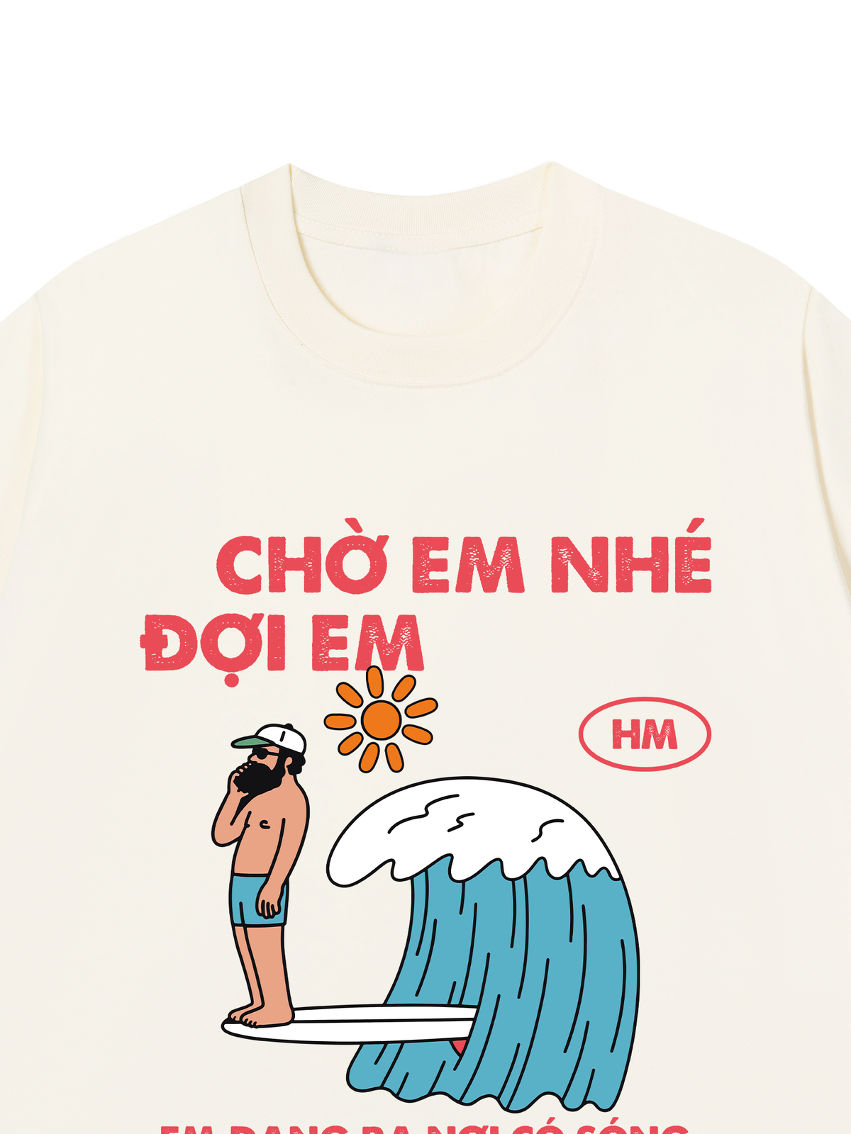 Áo Thun Relaxed Fit Nơi Có Sóng