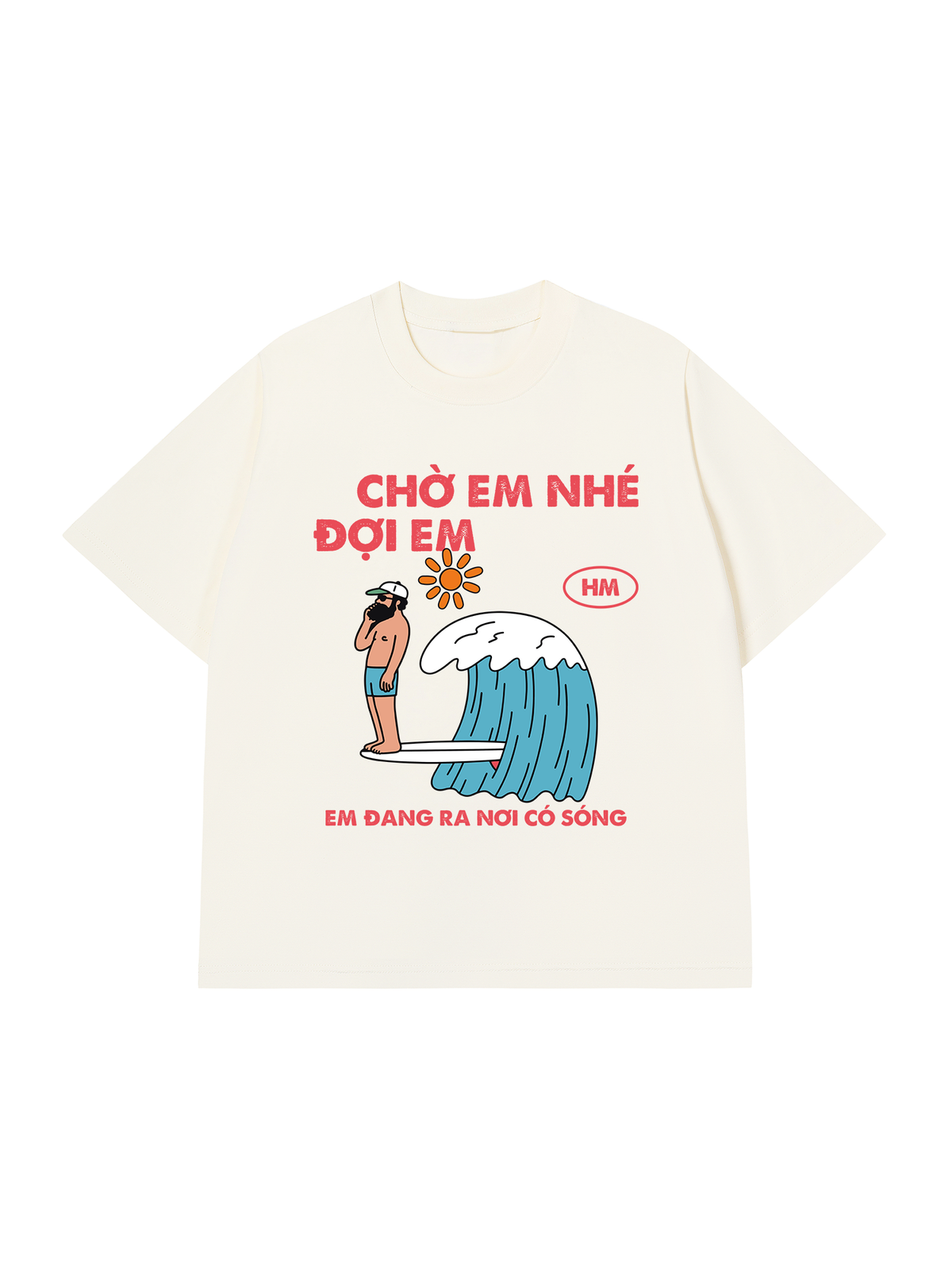 Áo Thun Relaxed Fit Nơi Có Sóng