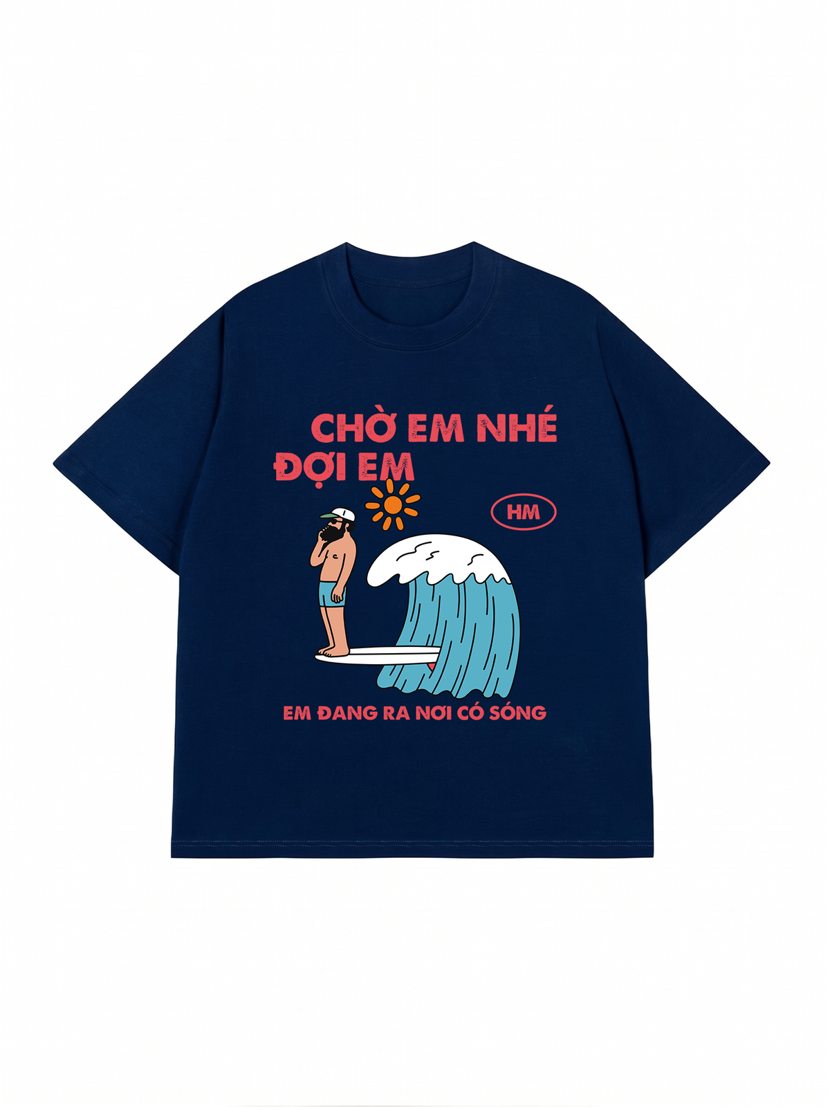 Áo Thun Relaxed Fit Nơi Có Sóng