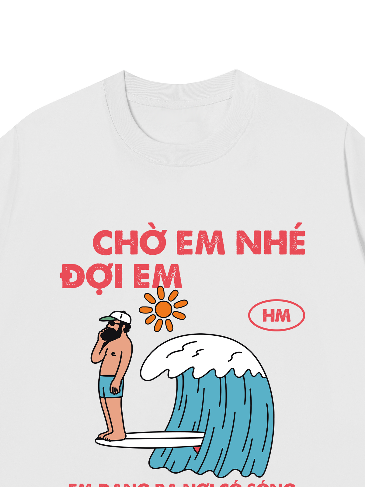 Áo Thun Relaxed Fit Nơi Có Sóng
