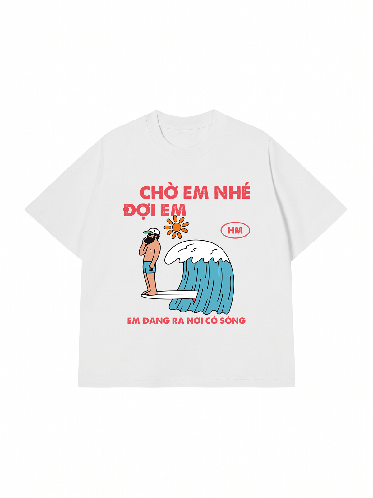 Áo Thun Relaxed Fit Nơi Có Sóng