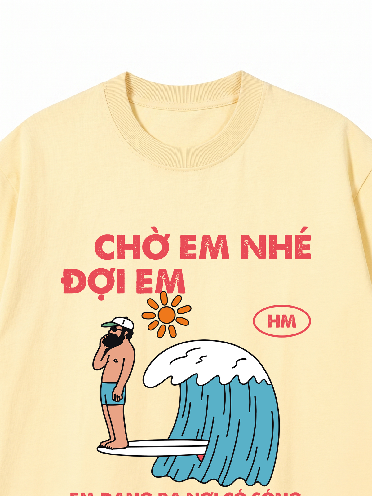 Áo Thun Relaxed Fit Nơi Có Sóng