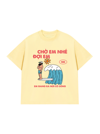 Áo Thun Relaxed Fit Nơi Có Sóng
