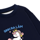 Áo Sweater Nỉ Hai Da Công Chúa Làm Công Ăn Lương