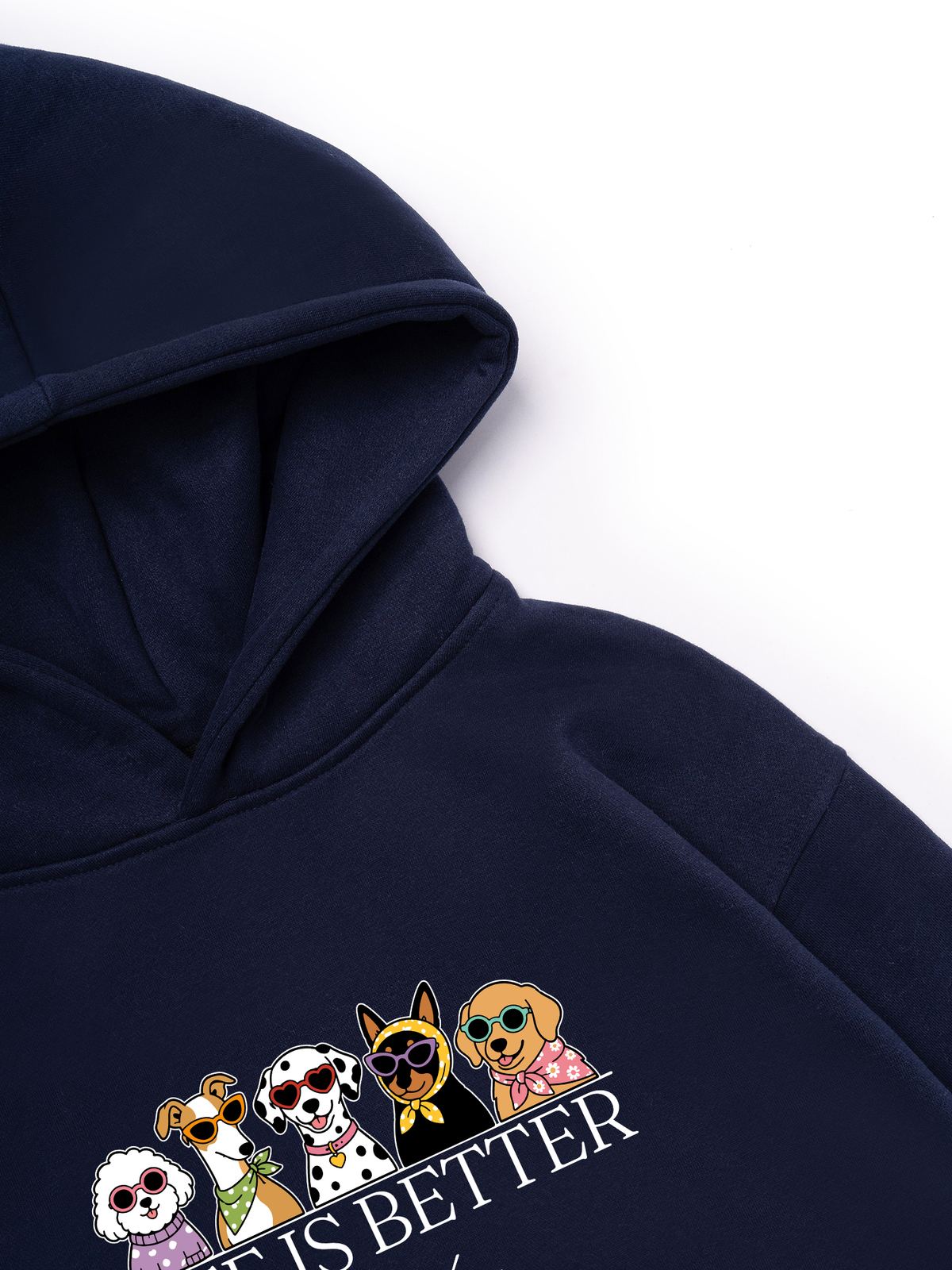 Áo Hoodie Nỉ Hai Da Life Is Better With Dogs