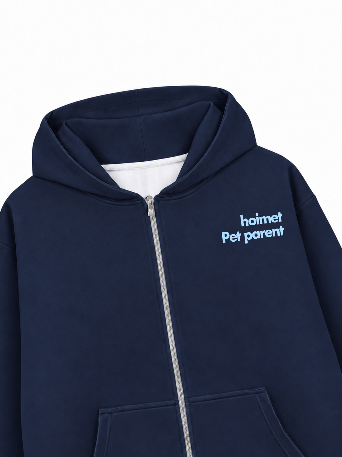 Áo Hoodie Zip Nỉ Hai Da I Love Cat
