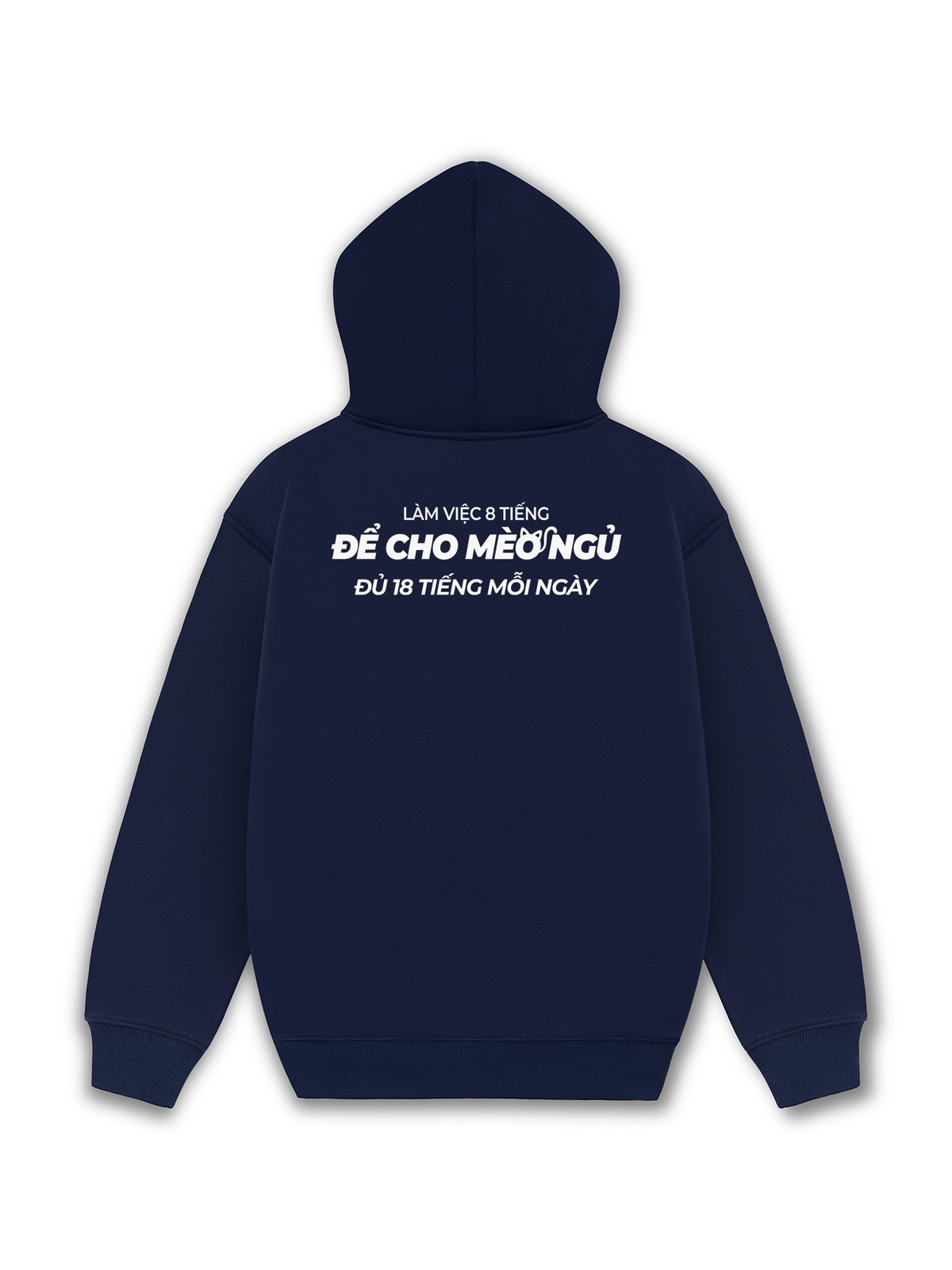 Áo Hoodie Nỉ Hai Da Để Cho Mèo Ngủ