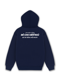 Áo Hoodie Nỉ Hai Da Để Cho Mèo Ngủ